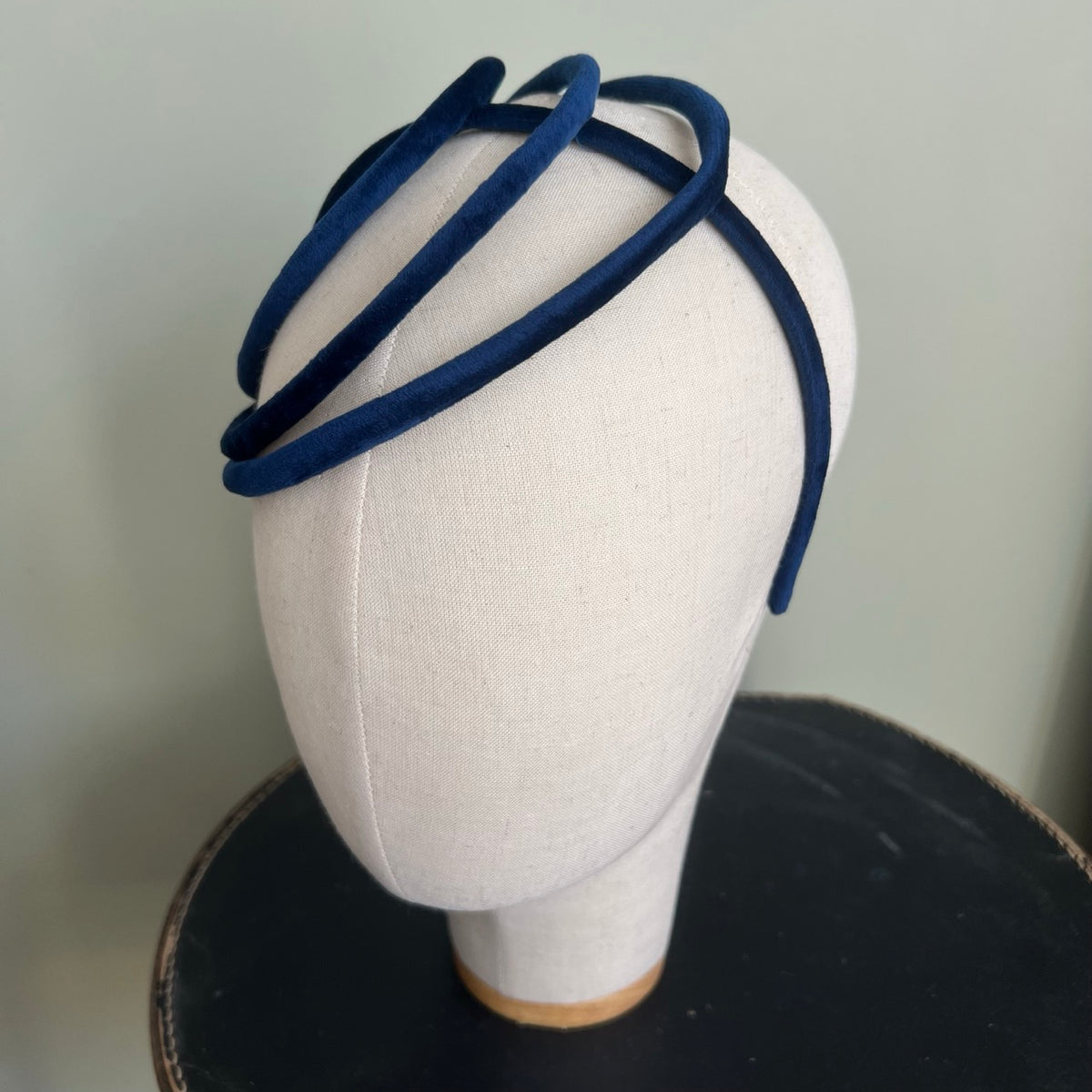 Ana Blue Velvet Headband