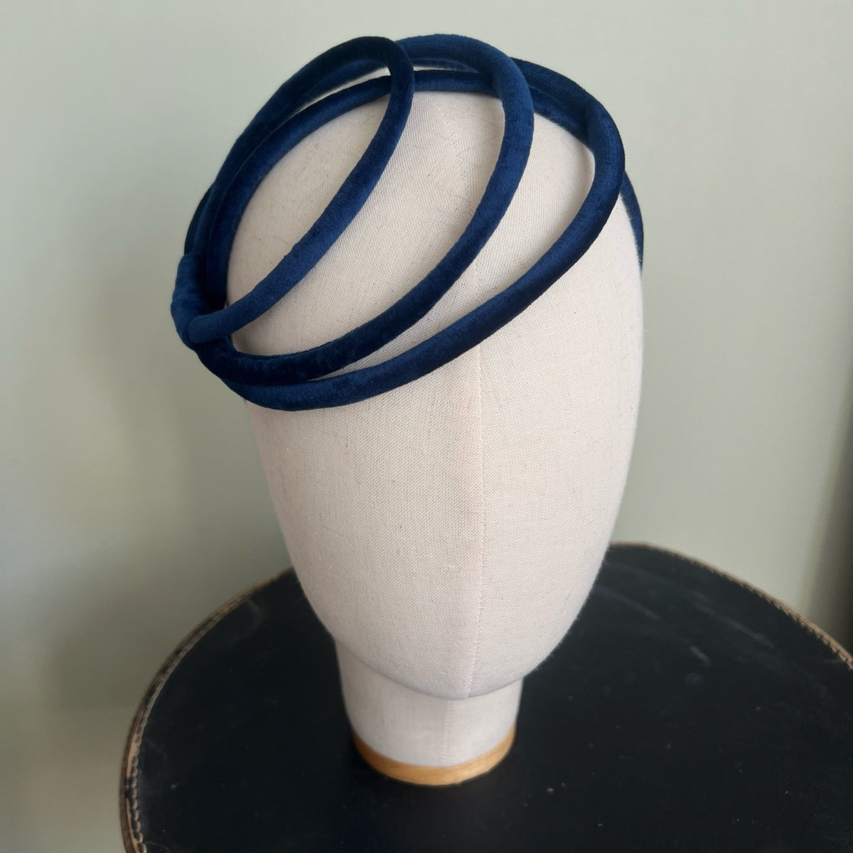 Ana Blue Velvet Headband