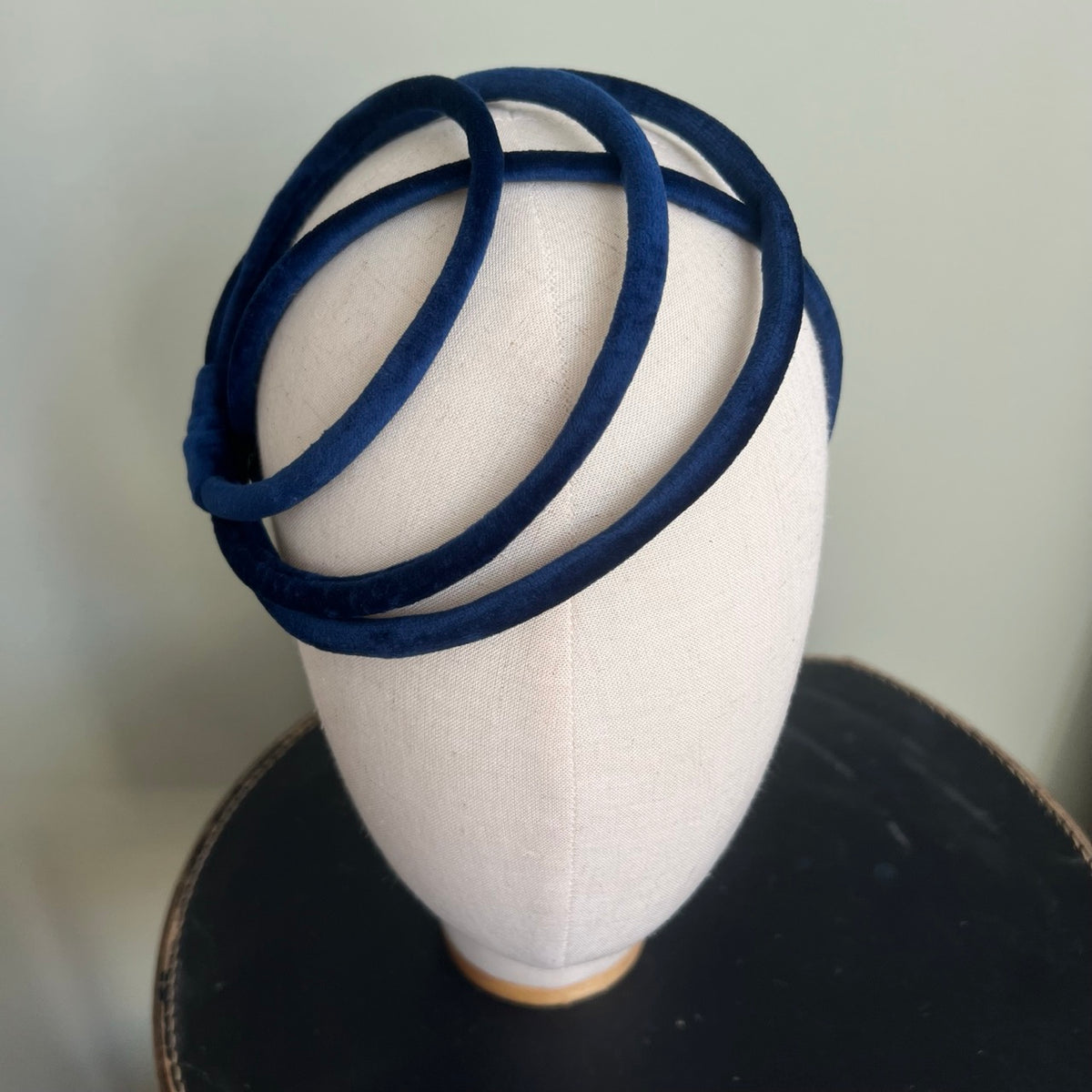 Ana Blue Velvet Headband