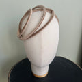 Cerchietto Ana in Velluto Beige Tortora