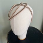 Cerchietto Ana in Velluto Beige Tortora