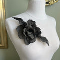 Grey Gardenia in Genuine Leather