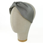 Serre-tête Vivien en satin gris clair