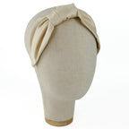 Serre-tête Vivien en satin crème