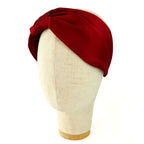 Serre-tête Vivien en satin rouge