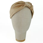 Serre-tête Vivien en satin biscuit