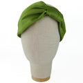 Cerchietto Vivien in Raso Verde Pistacchio