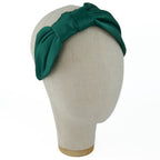 Cerchietto Vivien in Raso Verde Smeraldo