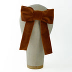 Fiocco Reinette in Velluto Arancione Zucca