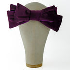 Fiocco Damoiselle in Velluto Viola Melanzana