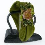 Cerchietto Liberty Vivien in Velluto Verde Cinabro