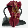Cerchietto Liberty Vivien in Velluto Rosa Intenso