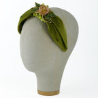 Cerchietto Liberty Vivien in Velluto Verde Cinabro