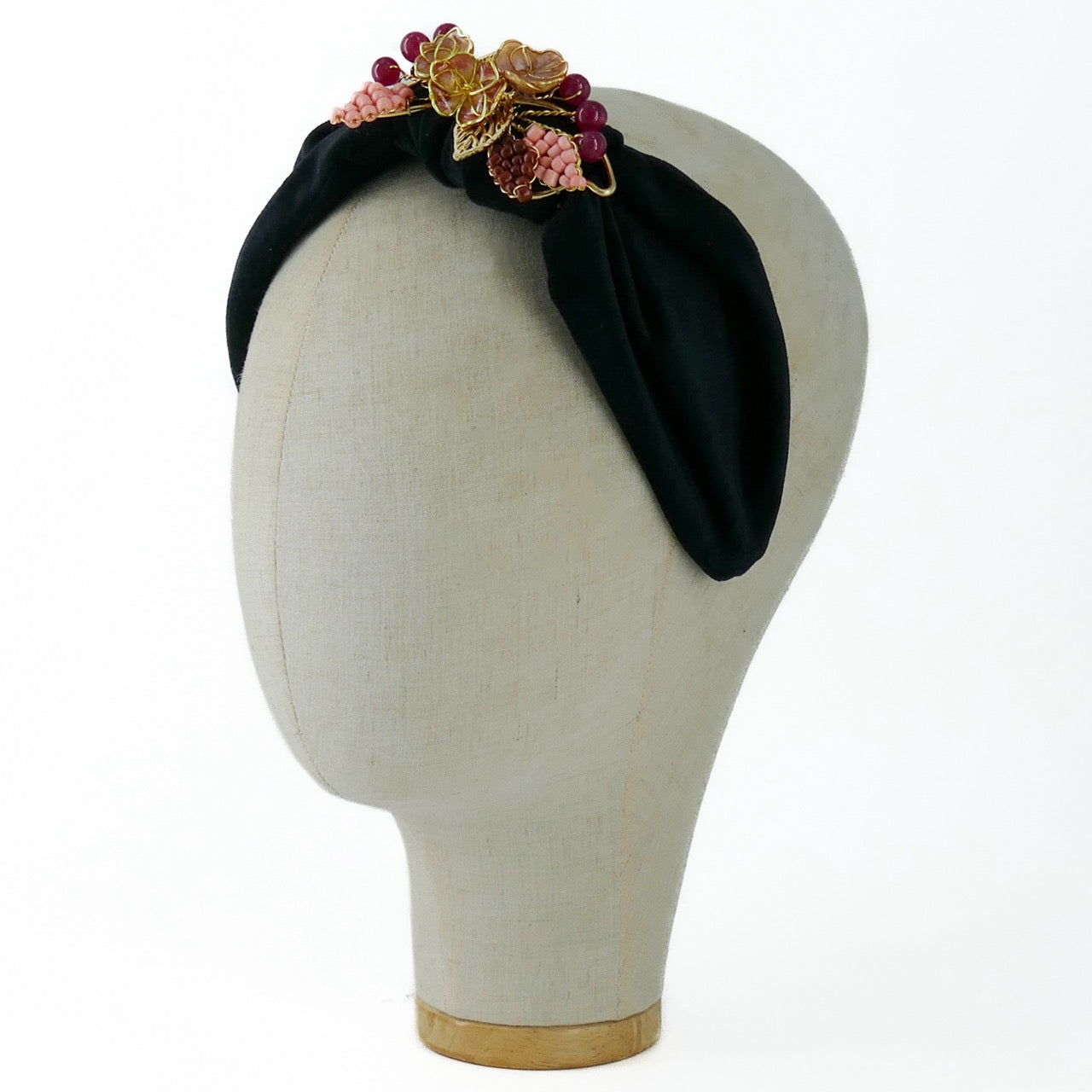 Cerchietto Liberty Vivien in Velluto Nero