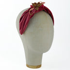 Cerchietto Liberty Vivien in Velluto Rosa Intenso