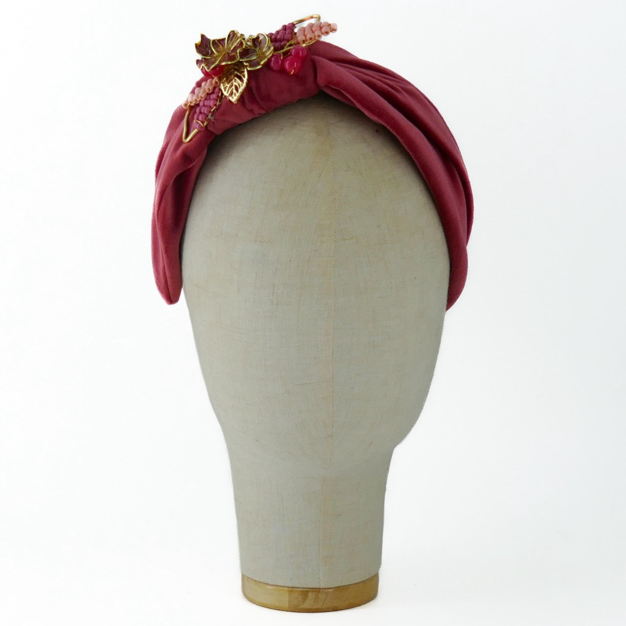 Cerchietto Liberty Vivien in Velluto Rosa Intenso