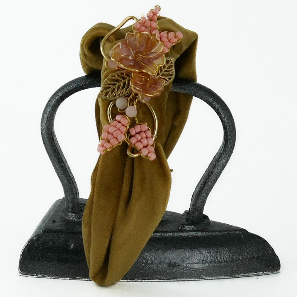 Cerchietto Liberty Vivien in Velluto Cammello