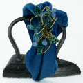 Cerchietto Liberty Vivien in Velluto Azzurro Intenso Vol.2