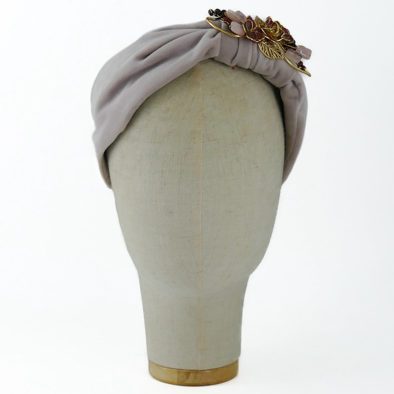 Cerchietto Liberty Vivien in Velluto Rosa Nude