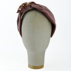 Cerchietto Liberty Vivien in Velluto Rosa Antico