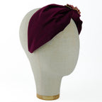 Cerchietto Liberty Vivien in Velluto Bordeaux