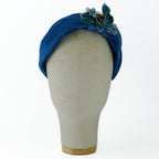 Cerchietto Liberty Vivien in Velluto Azzurro Intenso Vol.2