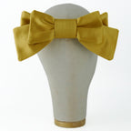 Nœud Damoiselle or jaune en satin