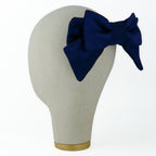 Nœud Damoiselle bleu en satin