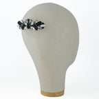 Black Velvet Diamond Barrette