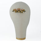 Barrette rose fumée dorée