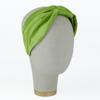 Cerchietto Vivien in Raso Verde Mela