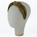 Serre-tête Vivien en satin camel