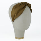 Serre-tête Vivien en satin camel