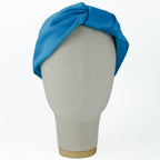 Cerchietto Vivien in Raso Azzurro Intenso