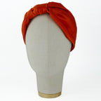 Serre-tête Vivien en satin orange