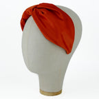 Serre-tête Vivien en satin orange