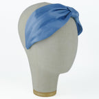 Cerchietto Vivien in Raso Azzurro Baby