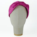 Serre-tête Vivien en satin fuchsia