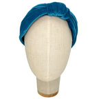 Vivien Headband in Deep Blue Velvet