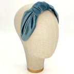 Vivien Headband in Powder Blue Velvet