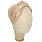 Cerchietto Vivien in Velluto Beige Chiaro