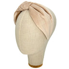 Cerchietto Vivien in Velluto Beige Chiaro