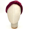 Cerchietto Vivien in Velluto Bordeaux