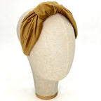 Serre-tête Vivien en velours camel