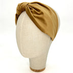 Serre-tête Vivien en velours camel