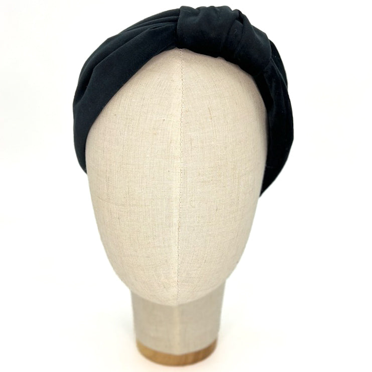 Vivien Black Velvet Headband