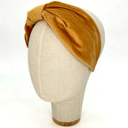 Serre-tête Vivien en velours ocre