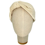 Serre-tête en velours crème Vivien