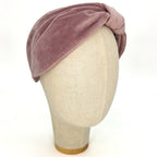 Vivien Headband in Cold Pink Velvet