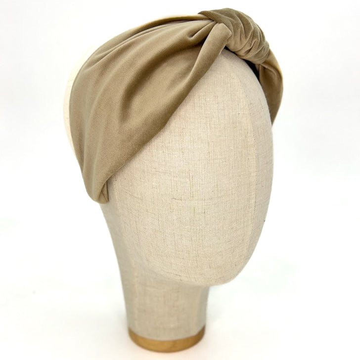 Vivien Headband in Dove Grey Velvet